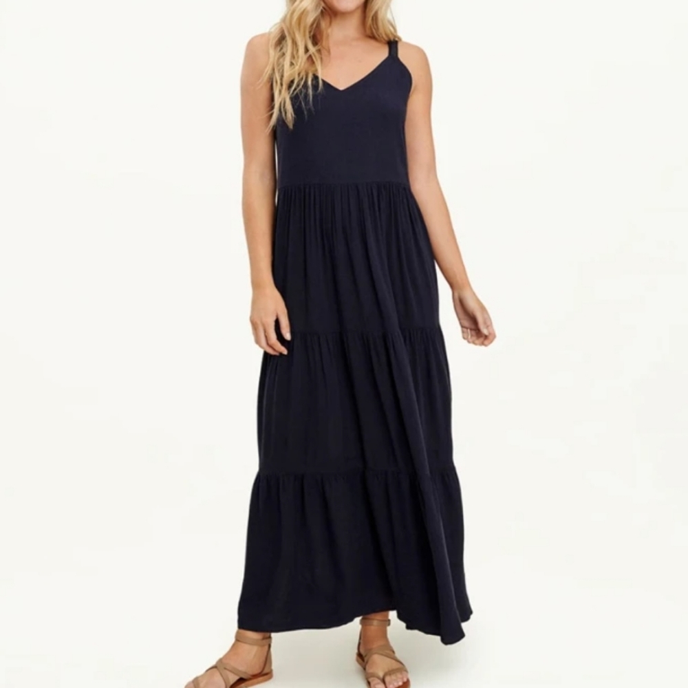 SPLENDID Wynona Linen Blend Maxi Dress | M - Picture 1 of 15
